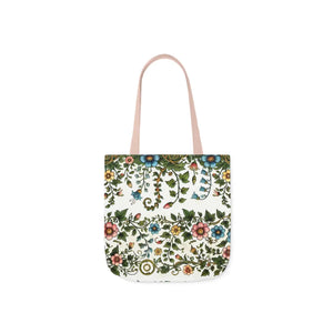 Pastel Floral Canvas Tote - Polyester Everyday Bag - Dipaliz - Bags