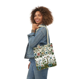 Pastel Floral Canvas Tote - Polyester Everyday Bag - Dipaliz - Bags