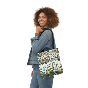 Pastel Floral Canvas Tote - Polyester Everyday Bag - Dipaliz - Bags