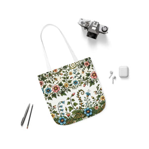 Pastel Floral Canvas Tote - Polyester Everyday Bag - Dipaliz - Bags