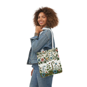 Pastel Floral Canvas Tote - Polyester Everyday Bag - Dipaliz - Bags