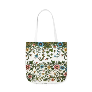 Pastel Floral Canvas Tote - Polyester Everyday Bag - Dipaliz - Bags