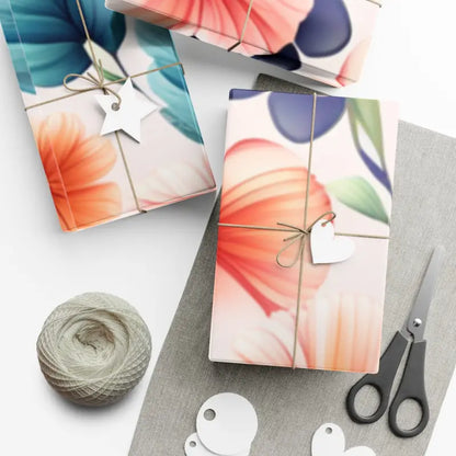 Floral Pastel Gift Wrap: Elevate your Gift-giving Elegance - Home Decor