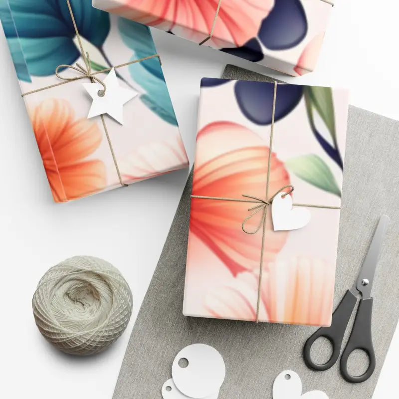 Floral Pastel Gift Wrap: Elevate your Gift-giving Elegance - Home Decor