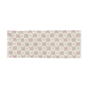 Floral Pastel Light Scarf - Pink Vintage Bouquet Pattern - Scarves & Shawls