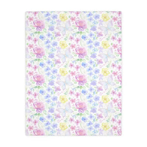 Two-sided Print Velveteen Microfiber Floral Blanket - Dipaliz - 40’’ × 30’’ - Blankets