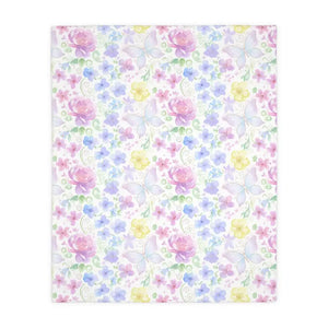 Two-sided Print Velveteen Microfiber Floral Blanket - Dipaliz - 60’’ × 50’’ - Blankets