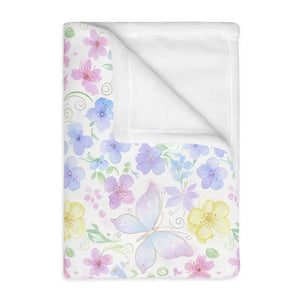 Two-sided Print Velveteen Microfiber Floral Blanket - Dipaliz - Blankets