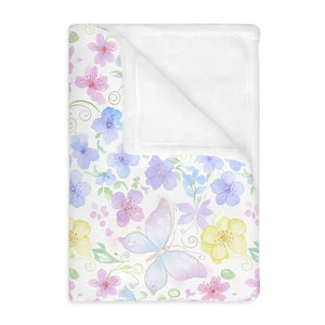Two-sided Print Velveteen Microfiber Floral Blanket - Dipaliz - Blankets
