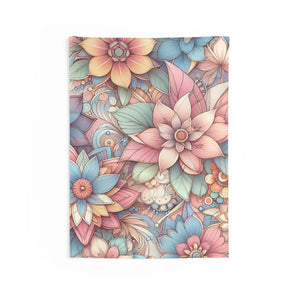 Floral Wall Tapestries – Durable Polyester - Dipaliz - Posters Prints & Visual Artwork