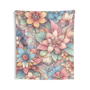 Floral Wall Tapestries – Durable Polyester - Dipaliz - Posters Prints & Visual Artwork