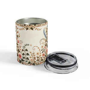 Floral Pattern 10oz Tumbler Stainless Steel - Dipaliz - Tumblers