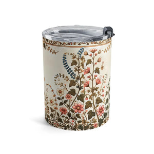 Floral Pattern 10oz Tumbler Stainless Steel - Dipaliz - Tumblers