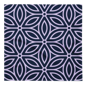 Geometric Dark Blue Bandana - Eco Friendly Recycled - Dipaliz - Bandanas & Headties