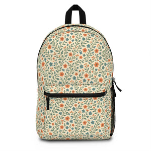 Eco Chic Floral Pattern Backpack - Pastel Petals - Dipaliz - Backpacks