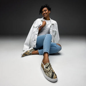 Floral Women’s Slip-on Canvas Shoes - Pattern - Dipaliz - Sneakers