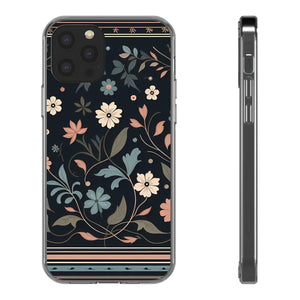 Vibrant Floral Pattern Clear Phone Case - Slim Protection - Dipaliz - Mobile Cases