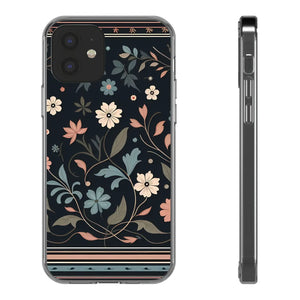 Vibrant Floral Pattern Clear Phone Case - Slim Protection - Dipaliz - Mobile Cases