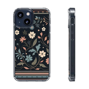 Vibrant Floral Pattern Clear Phone Case - Slim Protection - Dipaliz - Mobile Cases