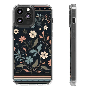 Vibrant Floral Pattern Clear Phone Case - Slim Protection - Dipaliz - Mobile Cases