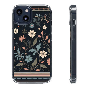 Vibrant Floral Pattern Clear Phone Case - Slim Protection - Dipaliz - Mobile Cases
