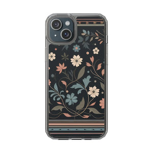 Vibrant Floral Pattern Clear Phone Case - Slim Protection - Dipaliz - Mobile Cases
