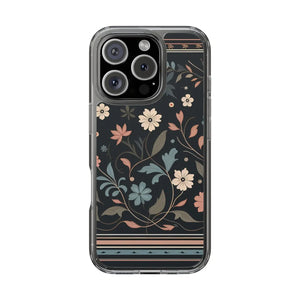 Vibrant Floral Pattern Clear Phone Case - Slim Protection - Dipaliz - Mobile Cases