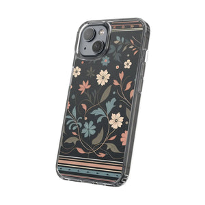 Vibrant Floral Pattern Clear Phone Case - Slim Protection - Dipaliz - Mobile Cases