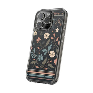 Vibrant Floral Pattern Clear Phone Case - Slim Protection - Dipaliz - Mobile Cases