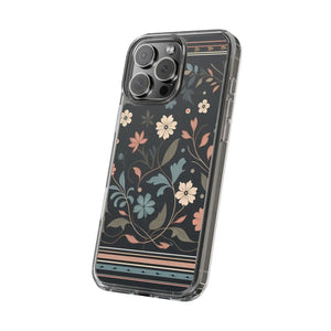 Vibrant Floral Pattern Clear Phone Case - Slim Protection - Dipaliz - Mobile Cases
