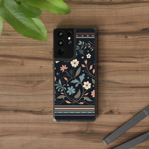 Vibrant Floral Pattern Clear Phone Case - Slim Protection - Dipaliz - Mobile Cases
