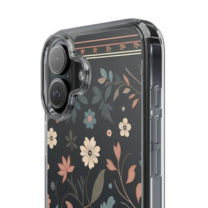 Vibrant Floral Pattern Clear Phone Case - Slim Protection - Dipaliz - Mobile Cases