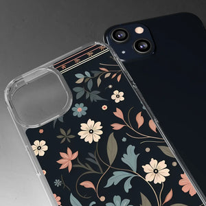 Vibrant Floral Pattern Clear Phone Case - Slim Protection - Dipaliz - Mobile Cases