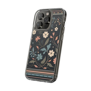 Vibrant Floral Pattern Clear Phone Case - Slim Protection - Dipaliz - Mobile Cases