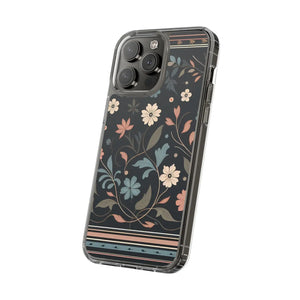 Vibrant Floral Pattern Clear Phone Case - Slim Protection - Dipaliz - Mobile Cases