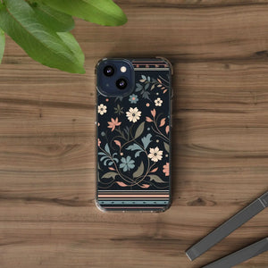 Vibrant Floral Pattern Clear Phone Case - Slim Protection - Dipaliz - Mobile Cases