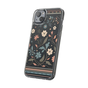 Vibrant Floral Pattern Clear Phone Case - Slim Protection - Dipaliz - Mobile Cases