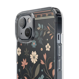 Vibrant Floral Pattern Clear Phone Case - Slim Protection - Dipaliz - Mobile Cases