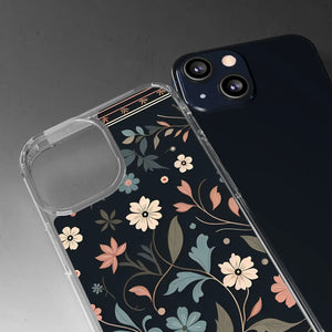 Vibrant Floral Pattern Clear Phone Case - Slim Protection - Dipaliz - Mobile Cases