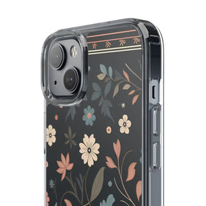 Vibrant Floral Pattern Clear Phone Case - Slim Protection - Dipaliz - Mobile Cases