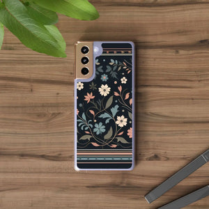 Vibrant Floral Pattern Clear Phone Case - Slim Protection - Dipaliz - Mobile Cases