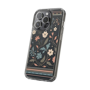 Vibrant Floral Pattern Clear Phone Case - Slim Protection - Dipaliz - Mobile Cases