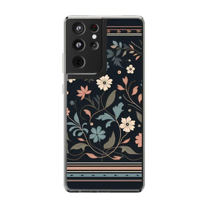 Vibrant Floral Pattern Clear Phone Case - Slim Protection - Dipaliz - Mobile Cases