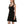 Floral Black Skater Dress – Stretchy Party Wear - Dipaliz - Dresses - Xs
