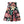 Vibrant Floral Skater Skirt - Black Stretch Fabric - Dipaliz - Skirts - l