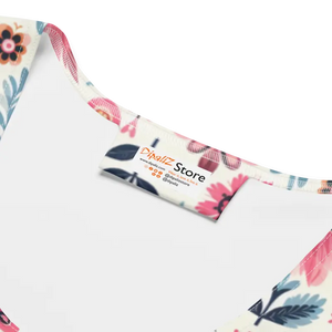 Floral Pattern Bodycon Dress - Vibrant All-over Print - Dipaliz - Dresses