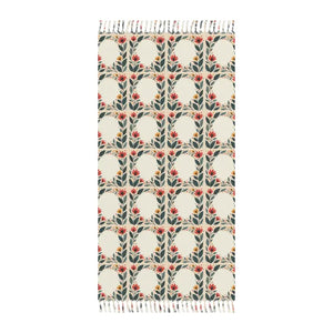 Home Decor - Boho Beach Blanket Vibrant Floral Pattern for Sun Lovers - Dipaliz 38’’ × 81’’ / Polyester