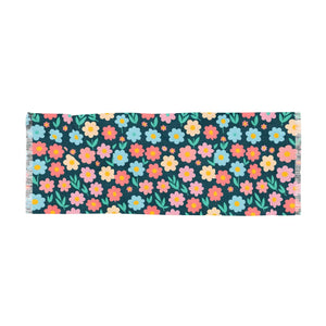 Vibrant Floral Pattern Scarf - Polyester Light - Dipaliz - Scarves & Shawls