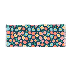 Floral Pattern Scarf - Vibrant Lightweight Style - Dipaliz - 27’’ × 73’’ - Scarves & Shawls
