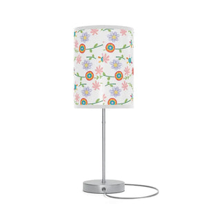 Floral Pattern Lamp on a Stand Steel Vibrant Energy Style Dipaliz - Lamps